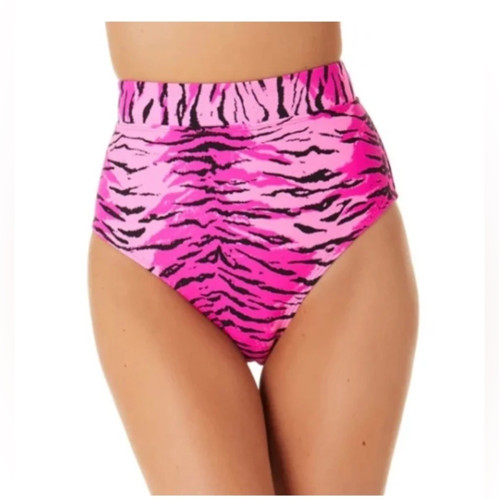 California Waves High-Waist Bikini Bottoms M